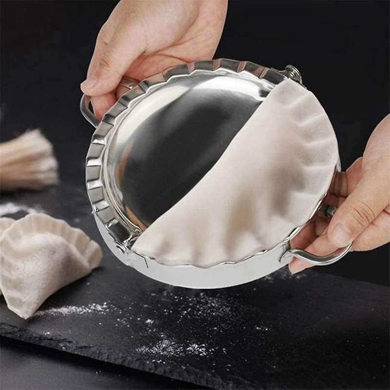 Dumplings Maker 8 Pcs, Press Mold Set and Cutter for Chinese Wonton, Gyoza Skin