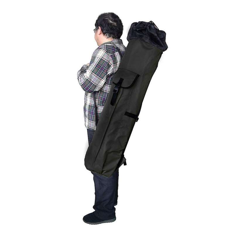 Durable Canvas Fishing Rod & Reel Organizer Bag Travel Carry Case Bag- Holds 5 Poles & Tackle