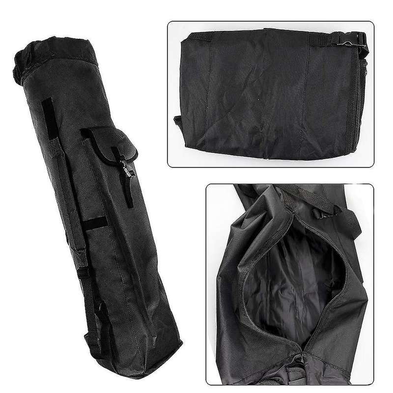 Durable Canvas Fishing Rod & Reel Organizer Bag Travel Carry Case Bag- Holds 5 Poles & Tackle