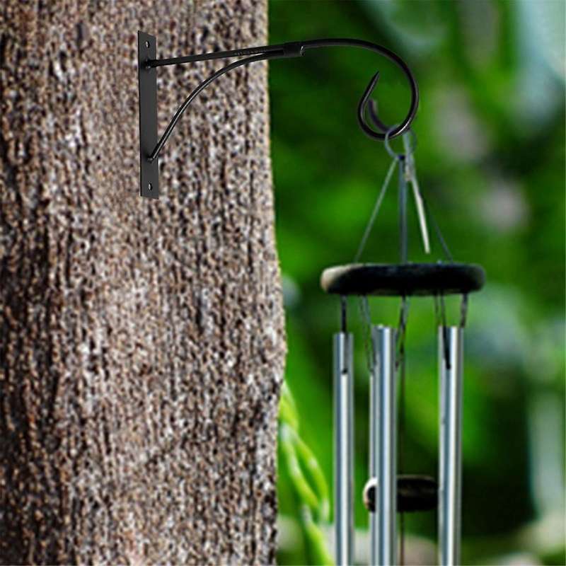 Durable Metal Plant Hangers 10.4in Hanging Bracket for Outdoor Use - Perfect for Plants, Lanterns &