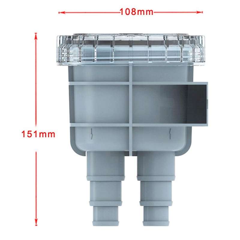 Durable Mini Raw Liquid Strainer Portable Sea Water Filter Kayak Accessories Marine Intake Engine Cl