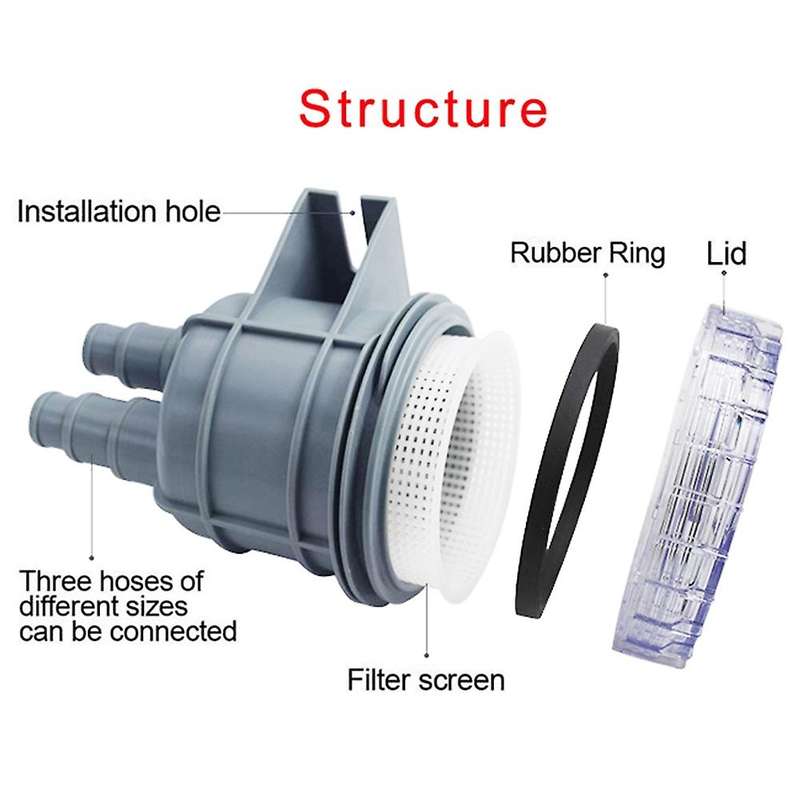 Durable Mini Raw Liquid Strainer Portable Sea Water Filter Kayak Accessories Marine Intake Engine Cl