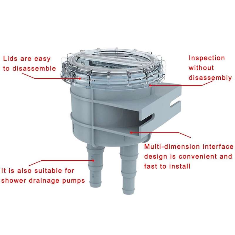 Durable Mini Raw Liquid Strainer Portable Sea Water Filter Kayak Accessories Marine Intake Engine Cl