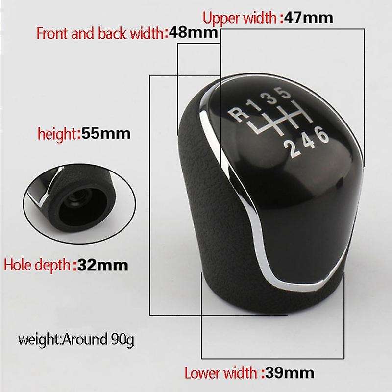 Durable New 6 Speed Manual Stick Gear Shift Knob Lever Shifter Head Handball for IX35 2012 2013 2014