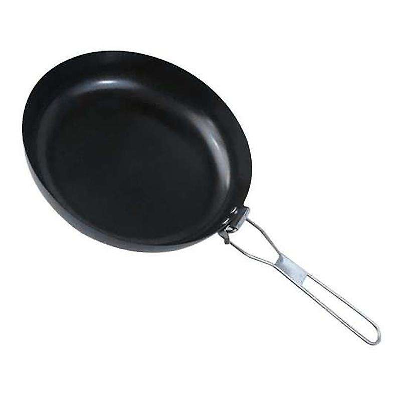Durable Nonstick Cast Iron Fry Pan, Portable Cooking Pot Cookware for Outdoor Camping Backpacking Pi