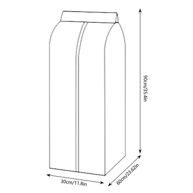 Dust Cover Clothes Hanging Bag Garment Suit Dustproof Wardrobe Storage Organizer Storage Bags Househ