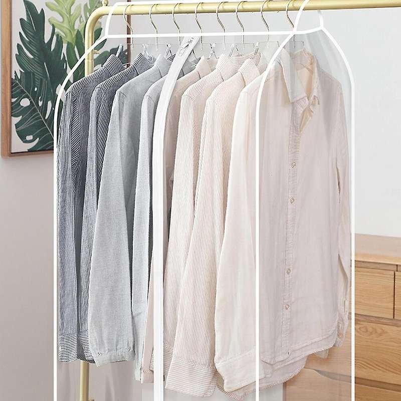 Dust Cover Clothes Hanging Bag Garment Suit Dustproof Wardrobe Storage Organizer Storage Bags Househ