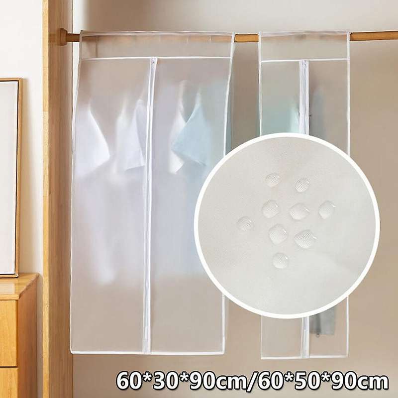 Dust Cover Clothes Hanging Bag Garment Suit Dustproof Wardrobe Storage Organizer Storage Bags Househ
