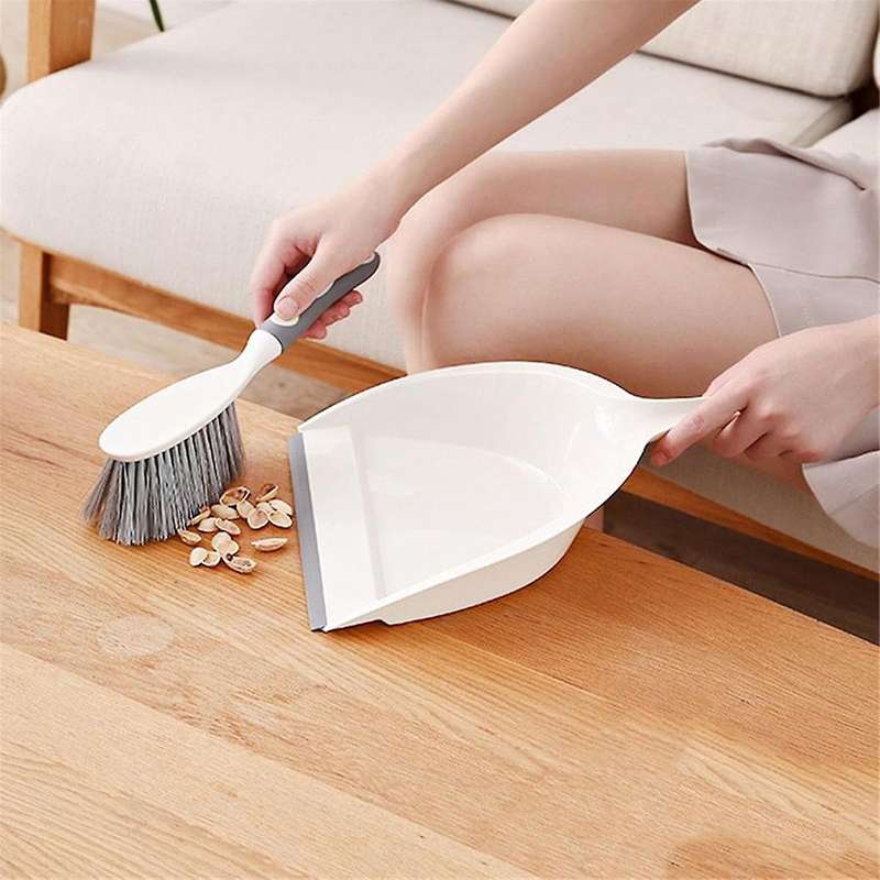 Dust Pan and Brush Set with Handle - Portable Hand Broom and Dustpan Set Combo - Small Broom and Dus