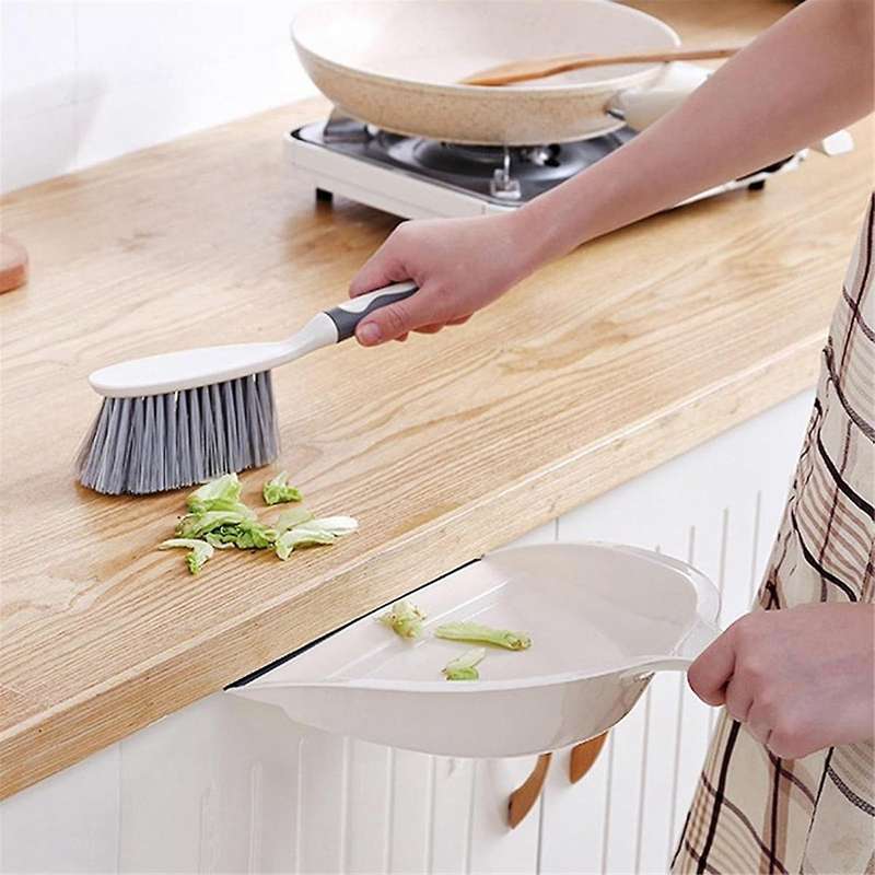 Dust Pan and Brush Set with Handle - Portable Hand Broom and Dustpan Set Combo - Small Broom and Dus