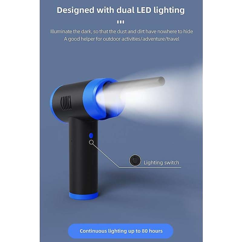 Dust Blower Portable USB Computer Keyboard Car Vacuum Cleaner Household Dust Collector Hair Dryer