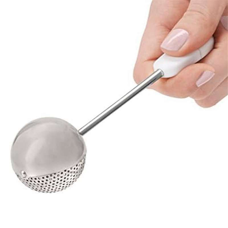 Dusting Wand for Sugar, Flour and Spices, Stainless Steel,Filter Ball,Tea Leakage Net