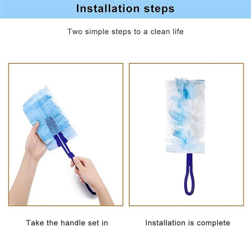 Duster Kit, 1 Duster + 10 Refills, for Home Maintenance, Dust Duster