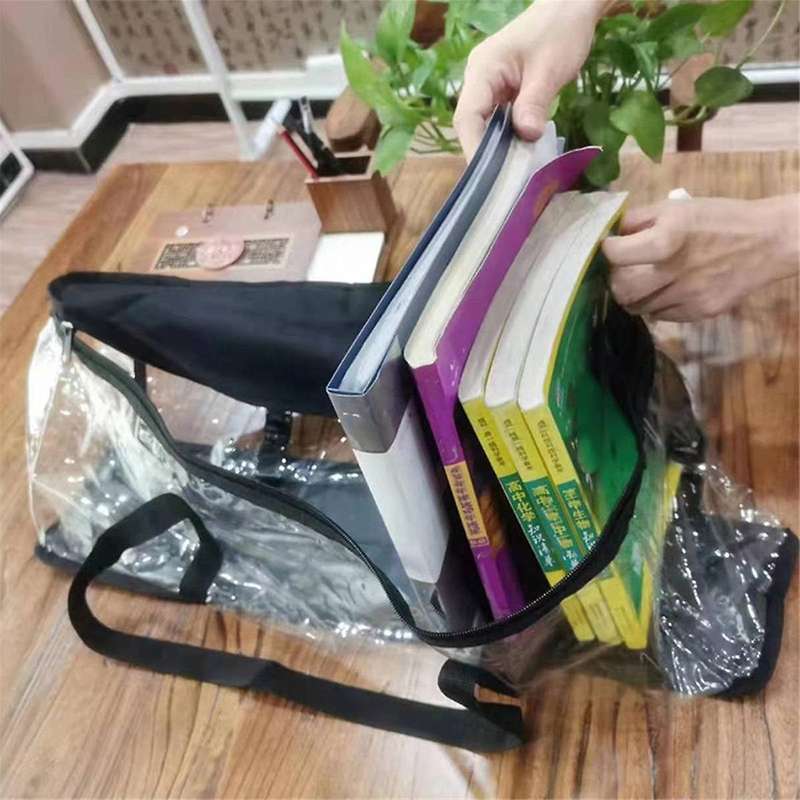 Dvd Storage Bags Cd Disc Comic Book File Toy Clothes Handle Organizer Big Clear Tote Case Home Cabi