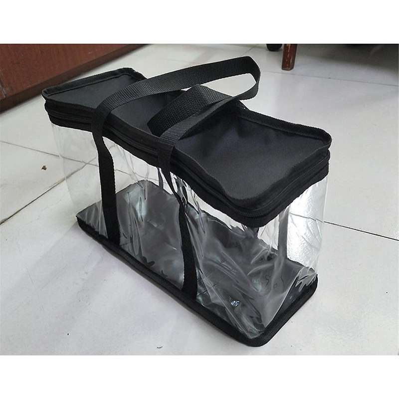 Dvd Storage Bags Cd Disc Comic Book File Toy Clothes Handle Organizer Big Clear Tote Case Home Cabi