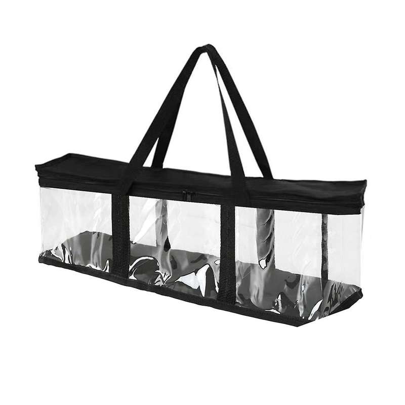 Dvd Storage Bags Cd Disc Comic Book File Toy Clothes Handle Organizer Big Clear Tote Case Home Cabi