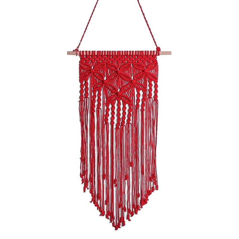 D-Wall Hanging Knitted Tapestry Style Hand-Woven Tapestry Macrame Home Decorations