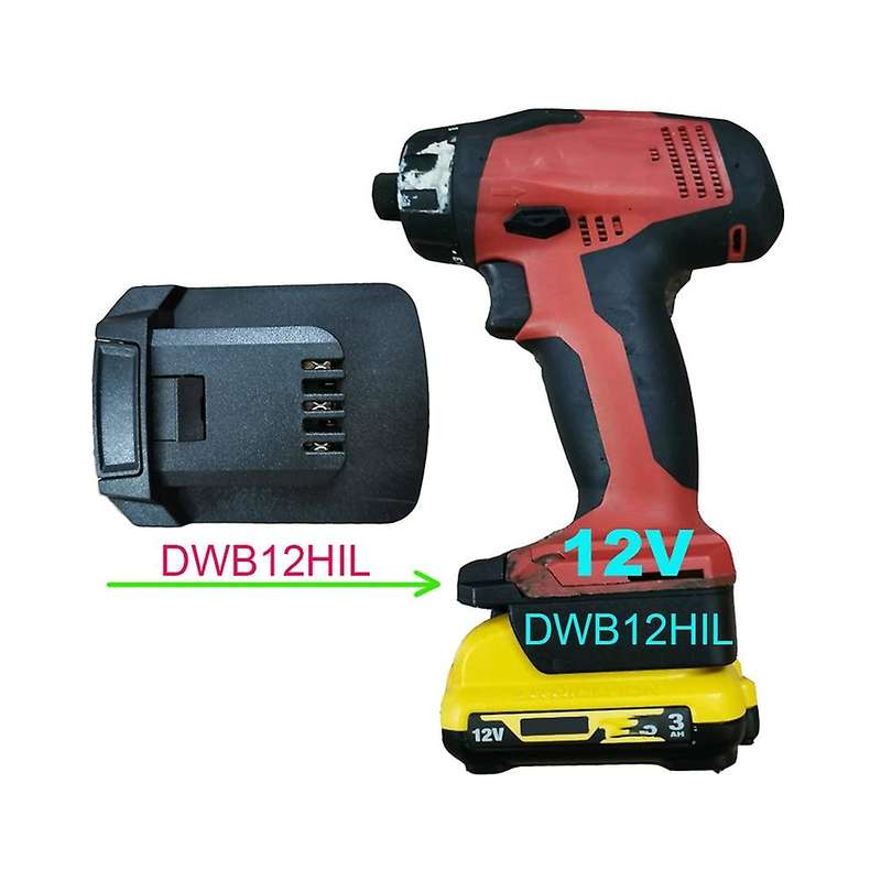 DWB12HIL Adapter Converter Connector for Dewolt 12V Li-Ion Battery DCB120 on 12V Lithium Battery Too