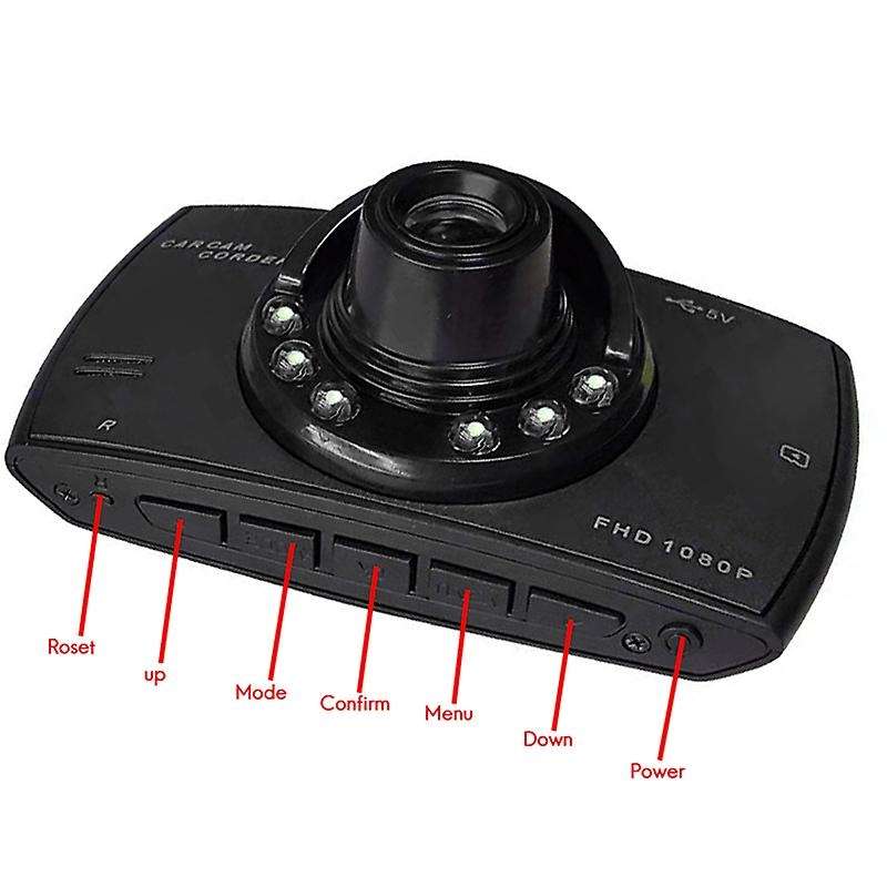 DVR Camera Car Dash Camera 1080P Cycle Recording Night Vision Wide Angle Dashcam Video Registrar Rus