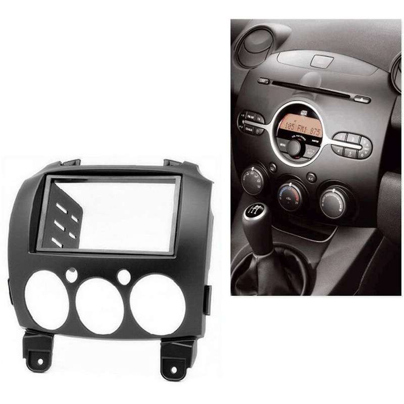 DVD Frame Audio Fitting Adaptor Dash Trim Facia Panel Stereo Radio Dash Trim for 2 2010 Demio 2007+