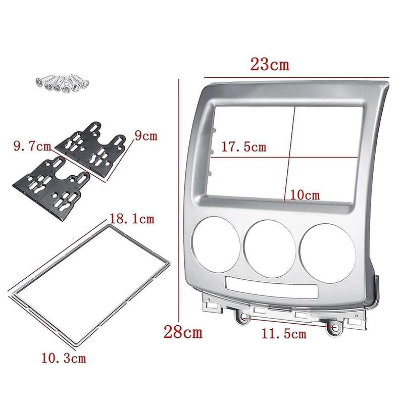 Dvd Stereo Panel for I-max 2007+ 5 Premacy 2005+ 2 Din Audio Radio Fascia Cd Trim Kit Frame Plate