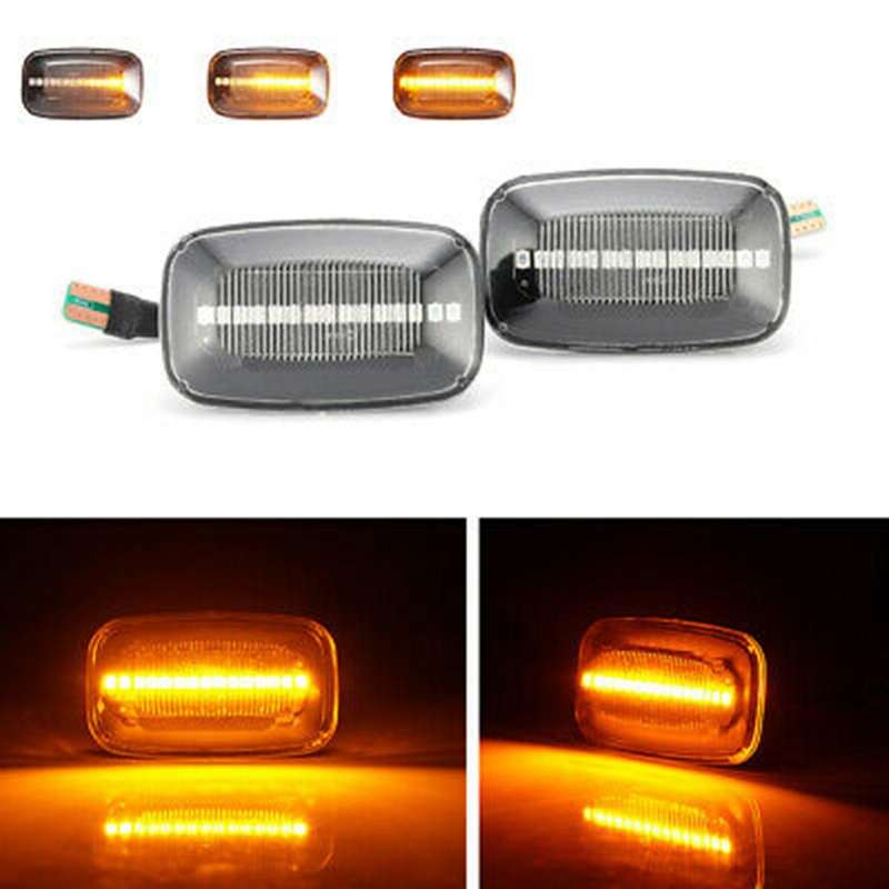 Dynamic LED Side Marker Fender Lights Flowing Turn Signal Light for Land Cruiser Landcruiser 70 80