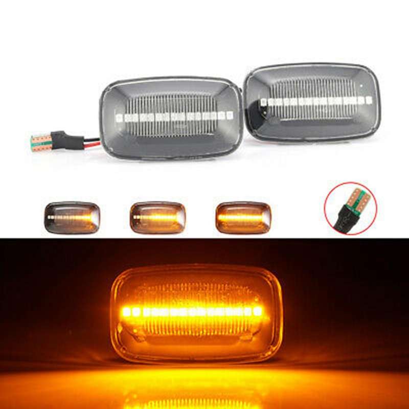 Dynamic LED Side Marker Fender Lights Flowing Turn Signal Light for Land Cruiser Landcruiser 70 80