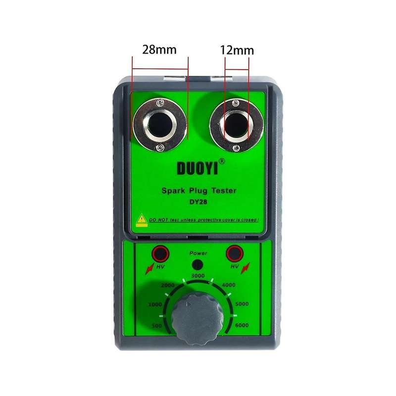 DY28 Car Spark Plug Tester Ignition Tools Double Hole Wiring Lgnition Spark Plug Analyzer Flashover