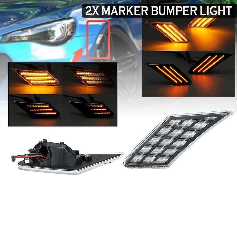 Dynamic Led Turn Signals Flowing Light Led Side Marker Bumper Light Sequential Blinker for BRZ for F