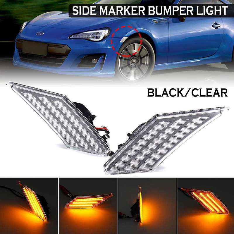 Dynamic Led Turn Signals Flowing Light Led Side Marker Bumper Light Sequential Blinker for BRZ for F