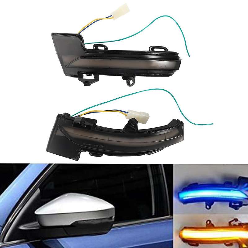 Dynamic LED Turn Signal Light Rear View Mirror Indicator Light for MK3 5E 2013-2019
