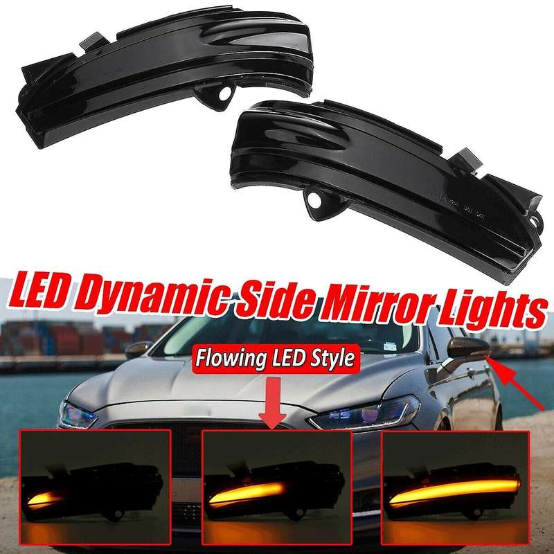 Dynamic LED Turn Signal Light Mirror Indicator Blinker Light for Mondeo 2013-2018