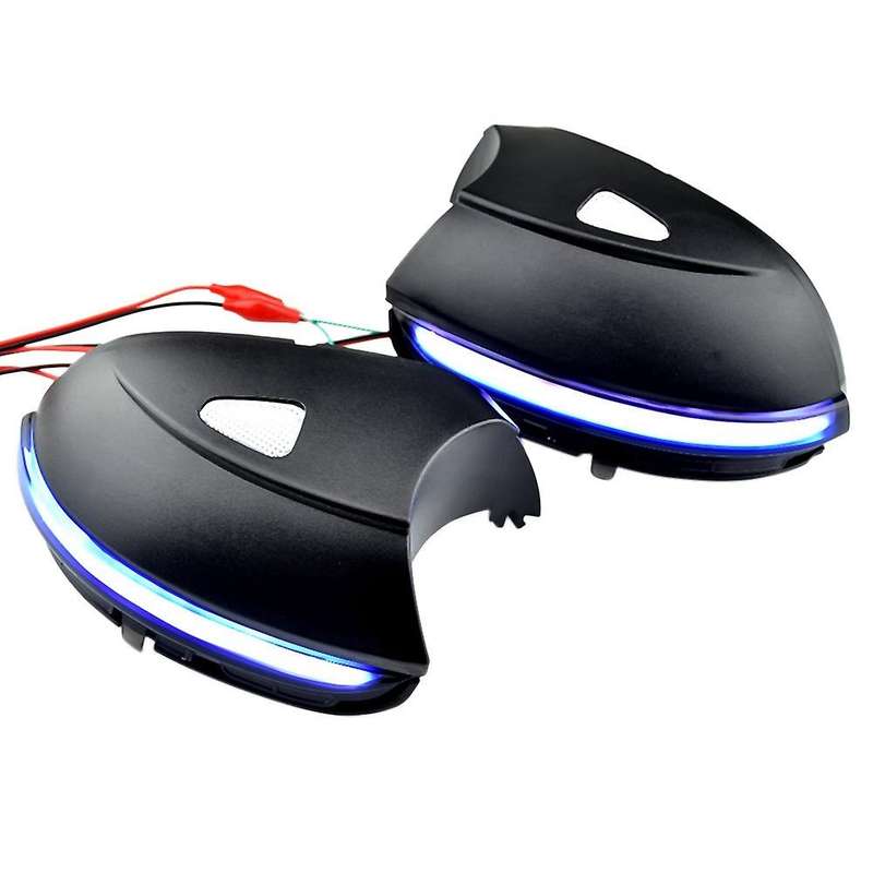 Dynamic Side Mirror Blinker Turn Signal Light Compatible for B7 CC A5 Blue Black