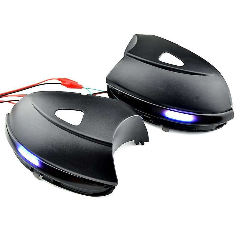 Dynamic Side Mirror Blinker Turn Signal Light Compatible for B7 CC A5 Blue Black