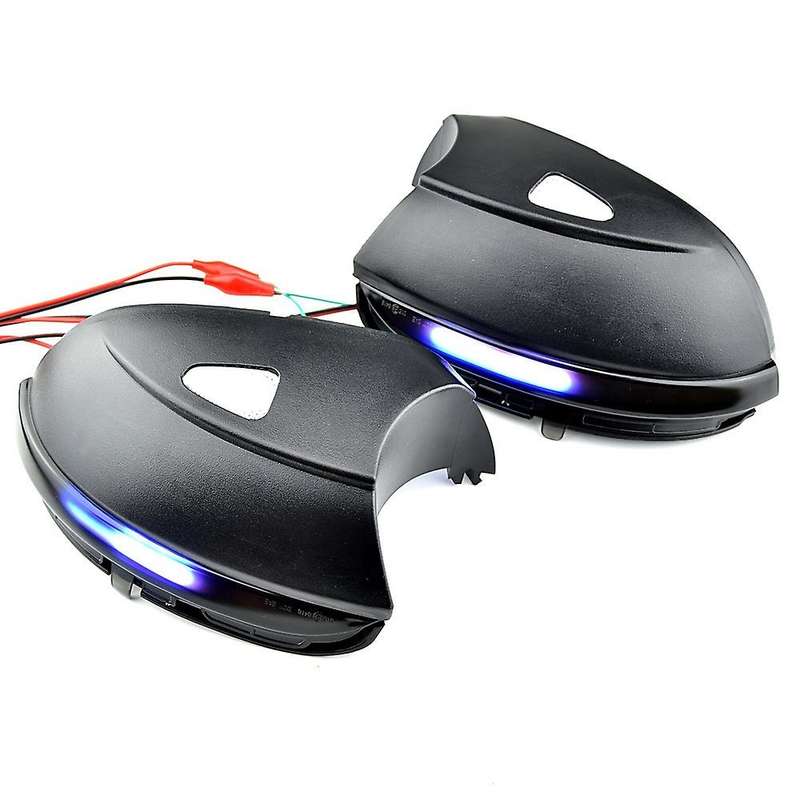 Dynamic Side Mirror Blinker Turn Signal Light Compatible for B7 CC A5 Blue Black
