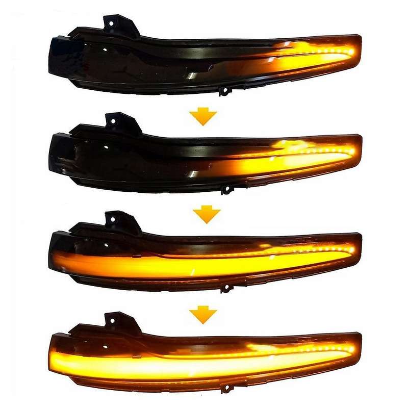 Dynamic Side Wing Mirror Indicator Sequential Blinker LED Turn Signal Light for B MB W205 W247 2018-