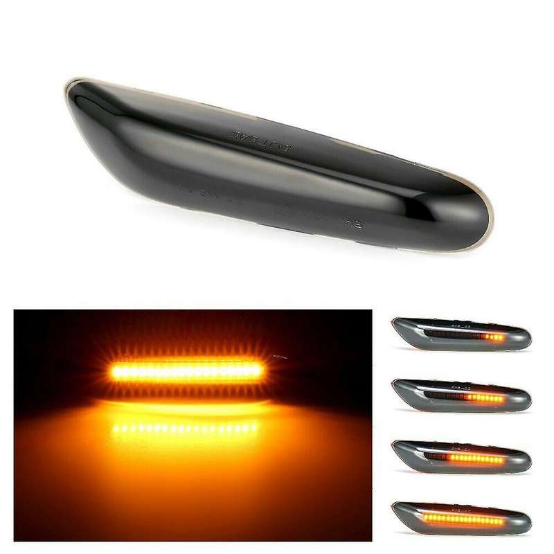 Dynamic Smoke LED Side Marker Turn Signal Lights for E90 E91 E92 E93 E46 E60