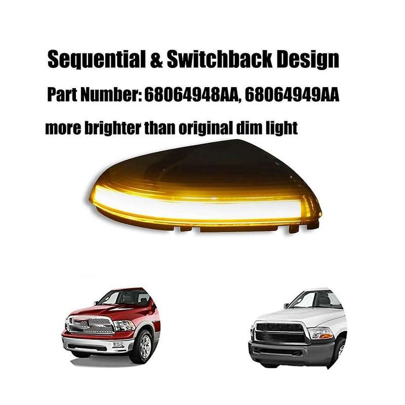 Dynamic Turn Signal Turn Signal Indicator Light Auto for Ram 1500 2500 2009-2014 68064949aa 6806494