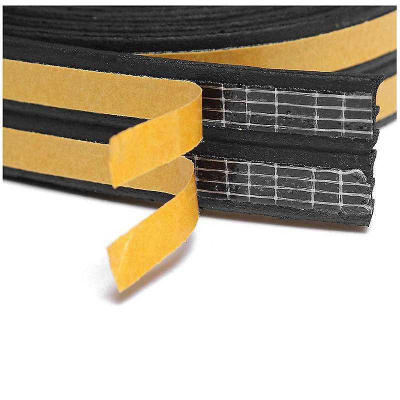 E Type Window Seal Door Seal Gasket Strip Sealing Tape 5M Black
