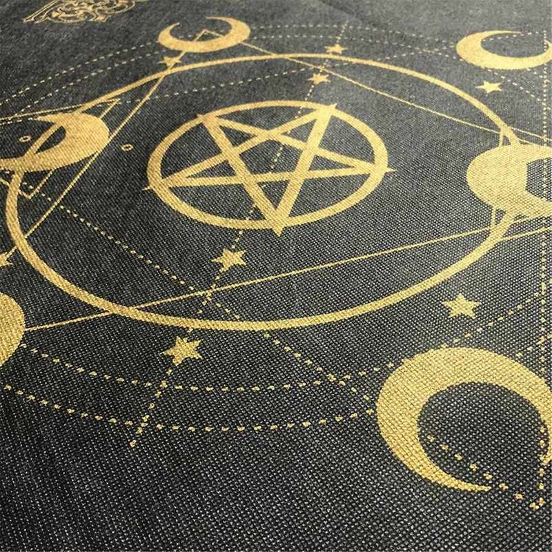 E Style Tarot Card Tablecloth Non-Woven Beautiful Pattern Tablecloth