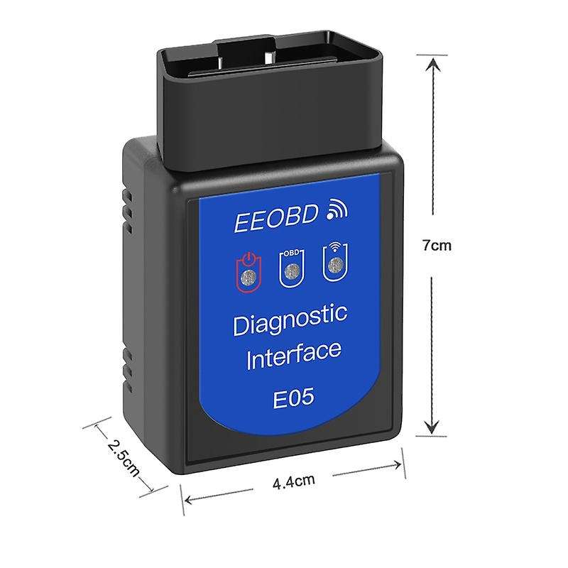 E05 OBD2 Scanner, EEOBD WIFI Automotive Engine Fault Detector OBDII Diagnostic Scan Tool for Smart P