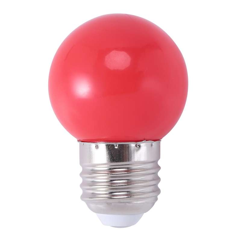 E27 Led Light Warm Red Bulb Plastic Bulb (0.5w , Red)