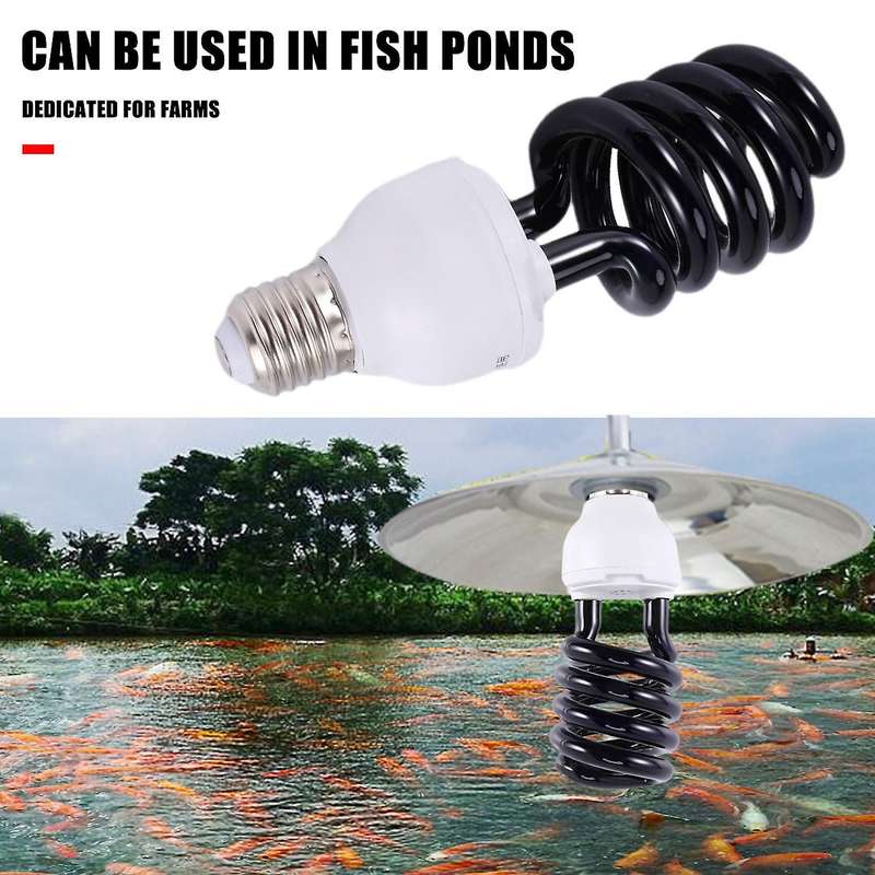 E27 40W UV Fluorescent Blacklight CFL Light Bulb Lamp 220V Shape:Spiral Wattage Voltage:40W 220V