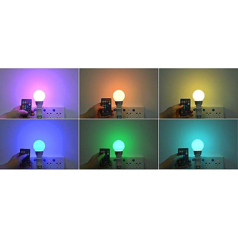 E27 Smart Control Lamp Led RGB Light Dimmable 5W RGBW Led Lamp Colorful Changing Bulb Led Lampada RG