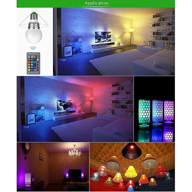 E27 Smart Control Lamp Led RGB Light Dimmable 5W RGBW Led Lamp Colorful Changing Bulb Led Lampada RG