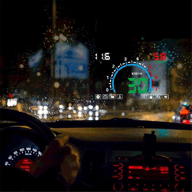 E350 Car Display Obd Hud Head-up Display Speedometer Universal