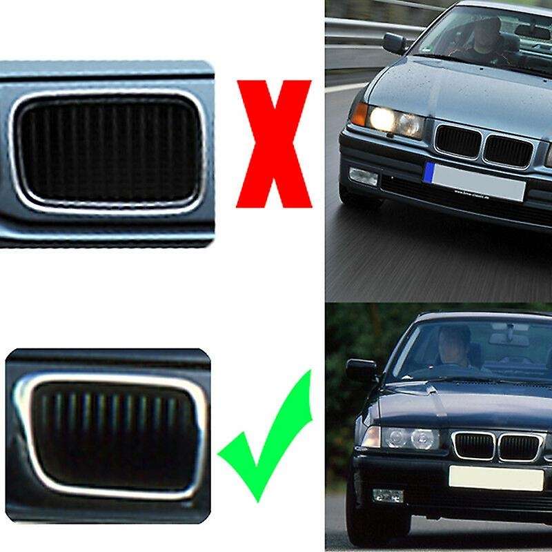 E36 Grill,Black Kidney Front Bumper Kidney Grille Grills for  E36 3-Series 318I 323I 328I M3 1997-19
