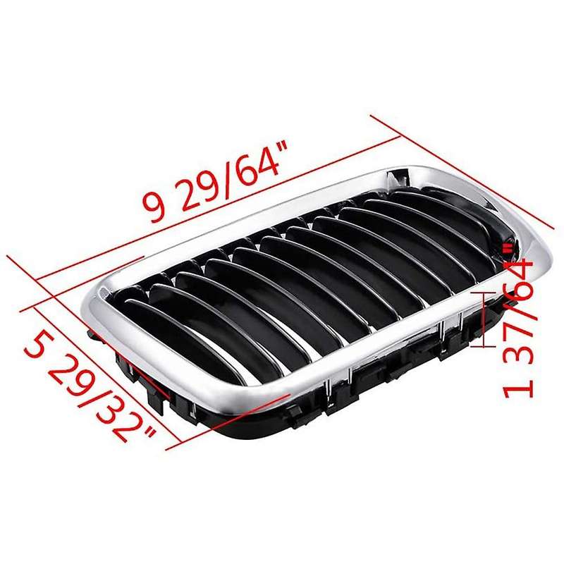 E36 Grill,Black Kidney Front Bumper Kidney Grille Grills for  E36 3-Series 318I 323I 328I M3 1997-19