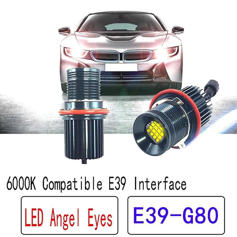 E39 G80 Headlight Bulb 6000k Led Angel Eyes Lights Canbus For
