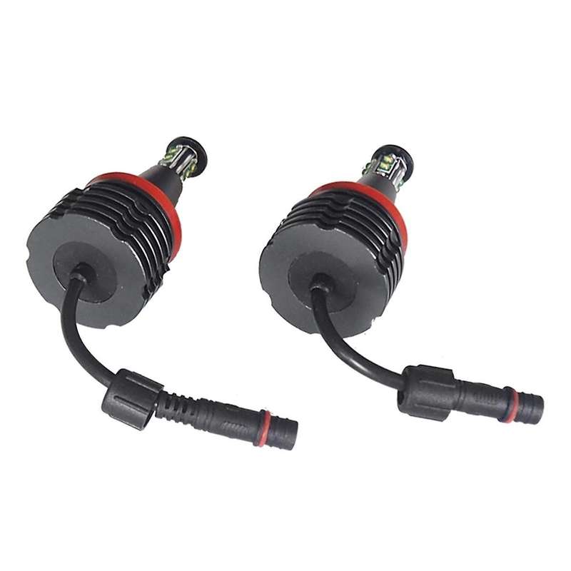 E92-a40 Headlight Bulb, 6000k Led Angel Eyes Lights Canbus for E60 E61 E63 X5 E70 X6 E71 E90 E91 E9